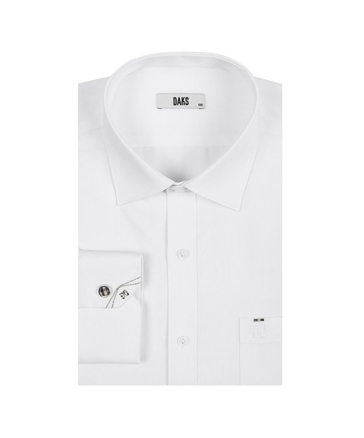 닥스셔츠(DAKS SHIRTS) 노케어 도비조직 긴팔셔츠 레귤러핏 화이트_DLA1SHDL110A1