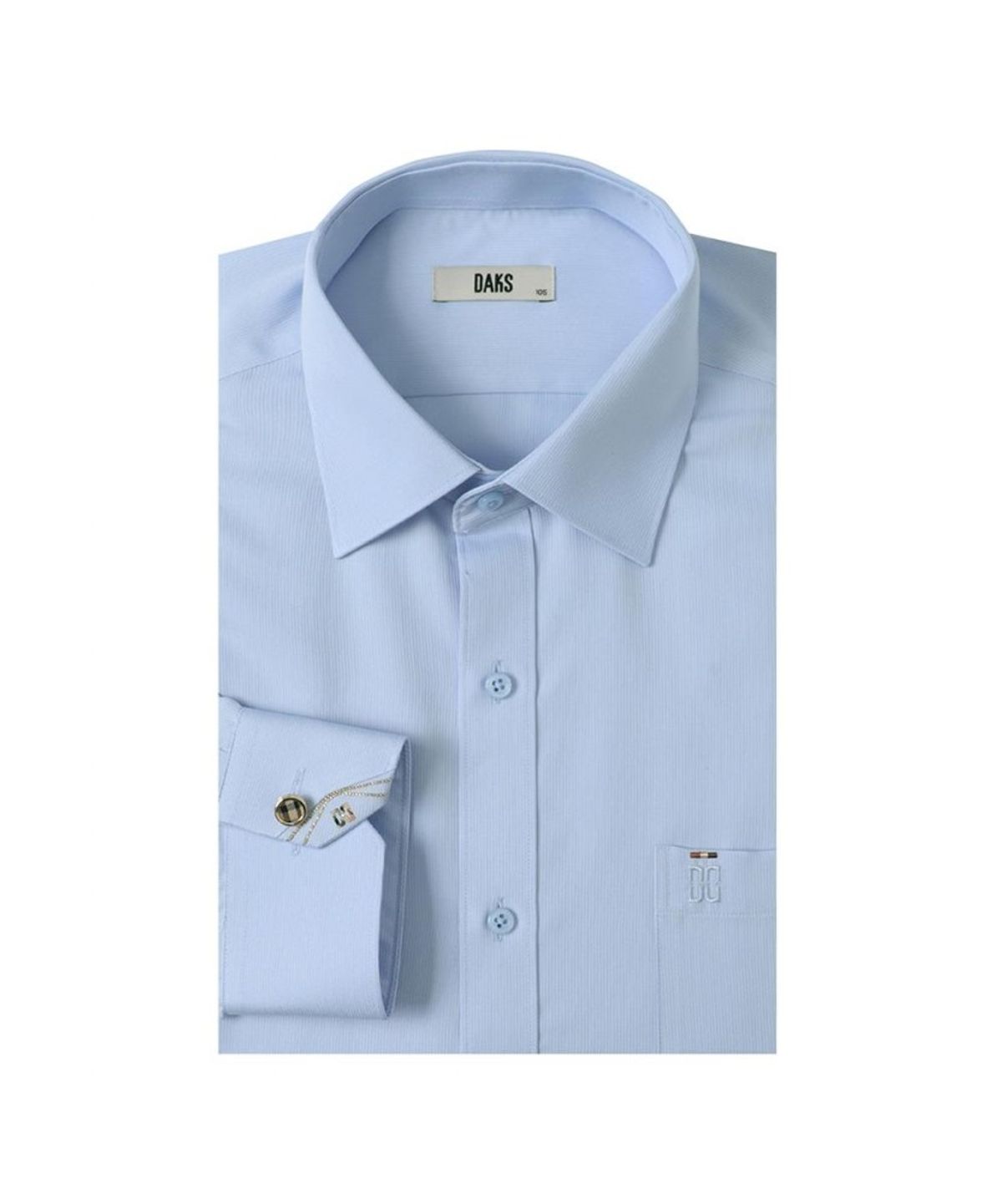 닥스셔츠(DAKS SHIRTS) 노케어 도비조직 긴팔셔츠 레귤러핏 블루_DLA1SHDL110B1