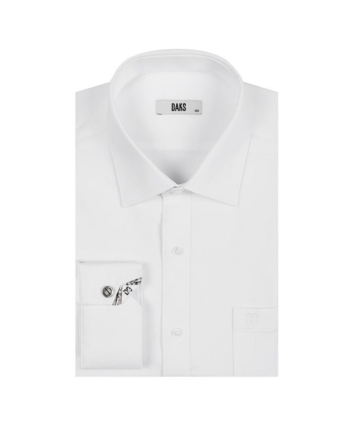 닥스셔츠(DAKS SHIRTS) 노케어 도비 자가드 긴팔셔츠 레귤러핏 화이트_DLA1SHDL113A1