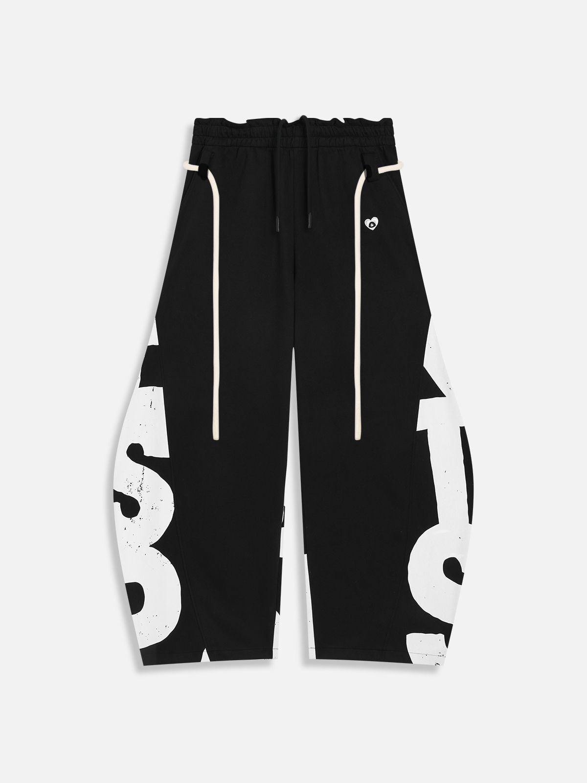 엘프릭 에덴(AELFRIC EDEN) Graffiti Super Baggy Barrel Sweatpants 배기 진 AE25CPQ20746-01TBLK