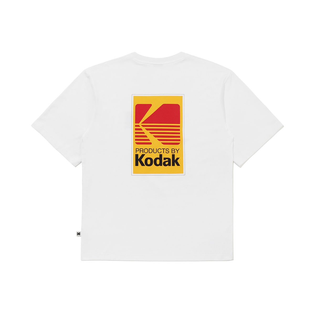 코닥(KODAK) 빅로고 컬러 반팔 티셔츠 WHITE