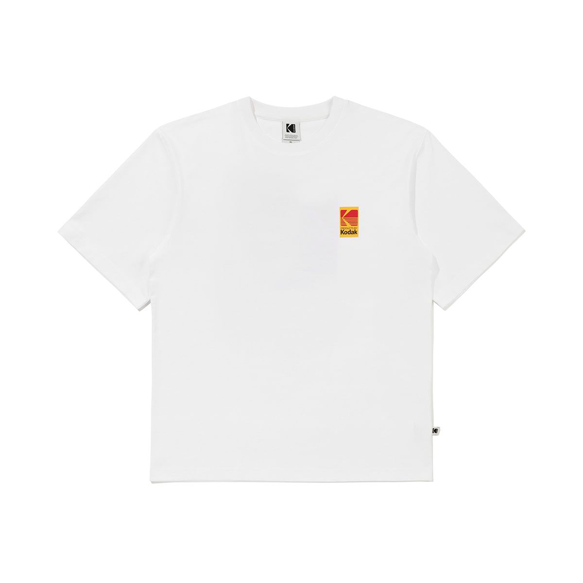 코닥(KODAK) 빅로고 컬러 반팔 티셔츠 WHITE