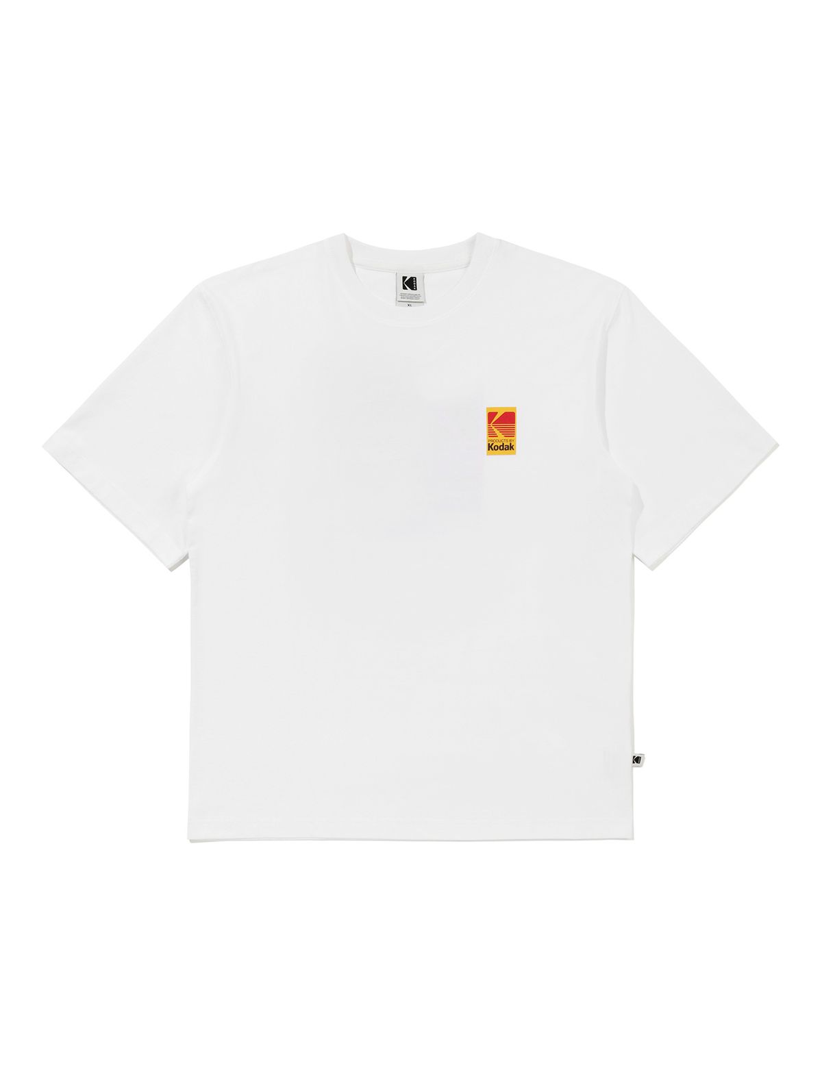 코닥(KODAK) 빅로고 컬러 반팔 티셔츠 WHITE