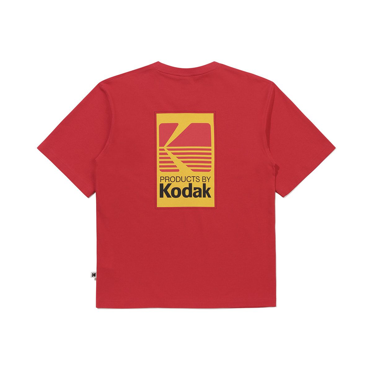 코닥(KODAK) 빅로고 컬러 반팔 티셔츠 RED