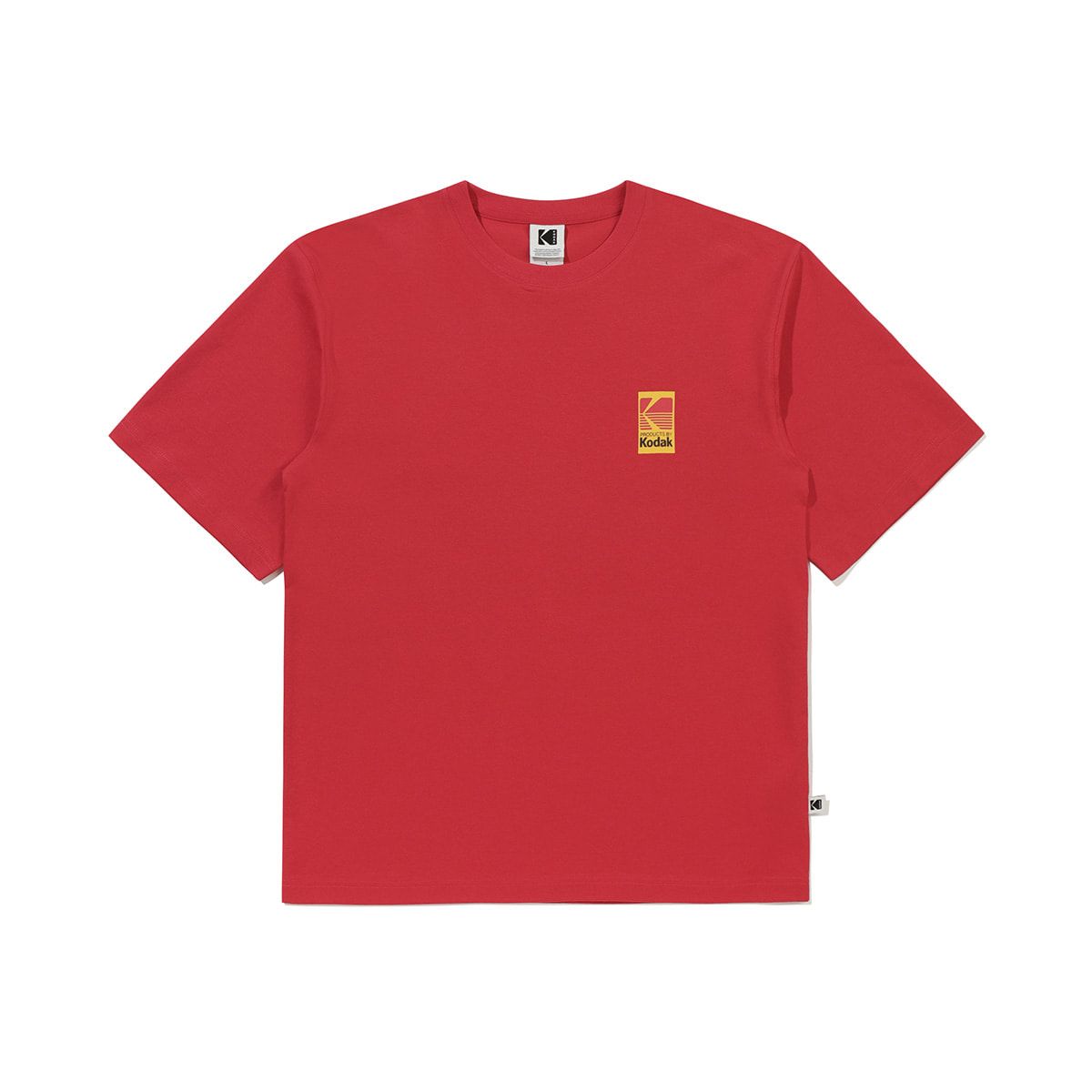코닥(KODAK) 빅로고 컬러 반팔 티셔츠 RED