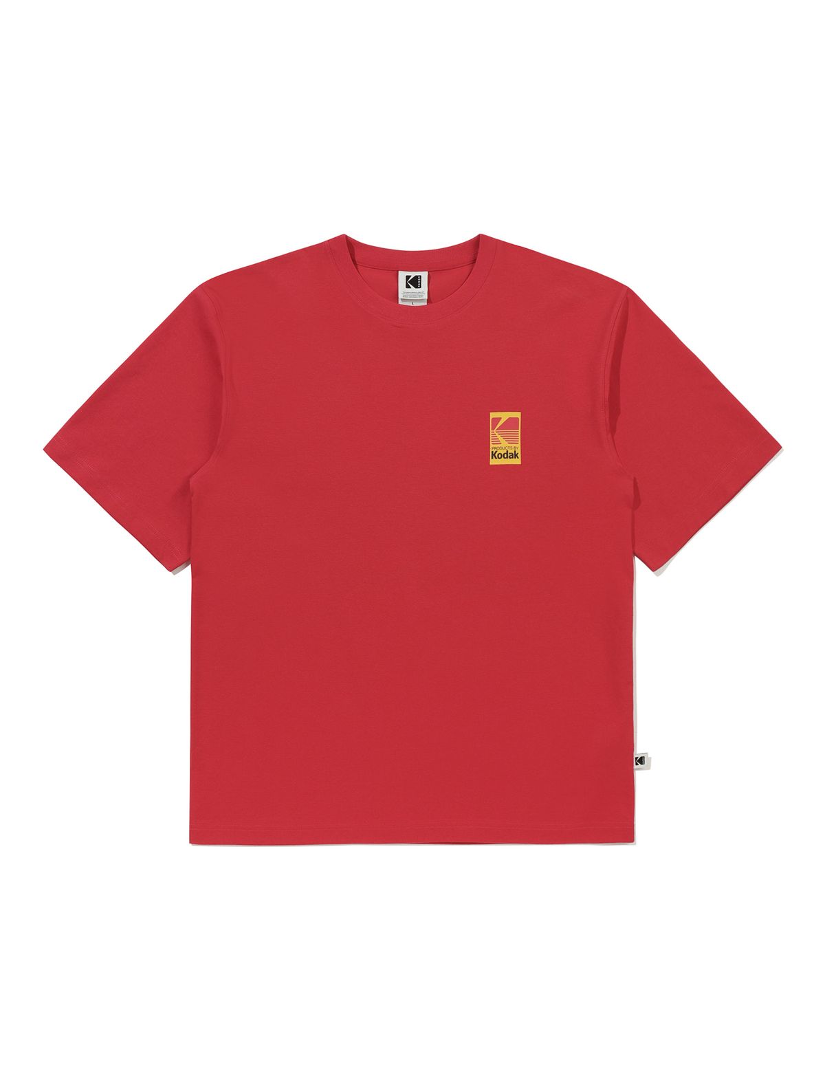 코닥(KODAK) 빅로고 컬러 반팔 티셔츠 RED