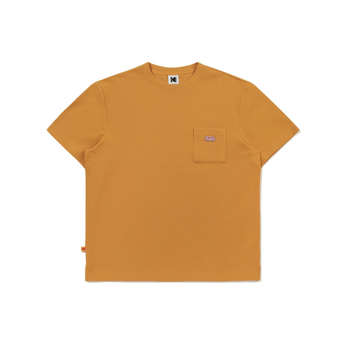 코닥(KODAK) 에어로쿨 와플 반팔 티셔츠 ORANGE