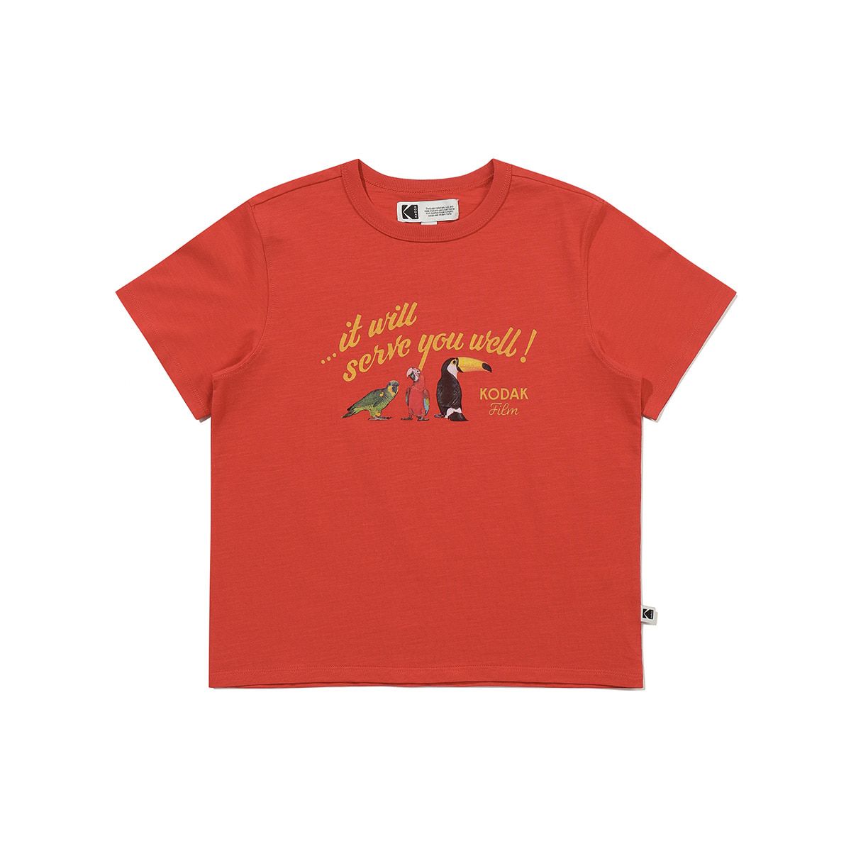 코닥 키즈(KODAK KIDS) RGB 소로나 아트웍 반팔 티셔츠 키즈 RED