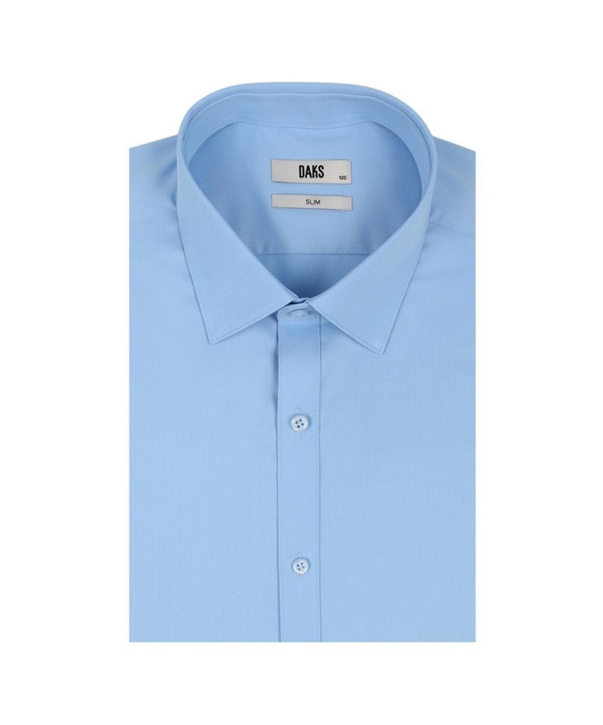 닥스셔츠(DAKS SHIRTS) 노케어 솔리드 긴팔셔츠 슬림핏 블루_DLA3SHDL301B1