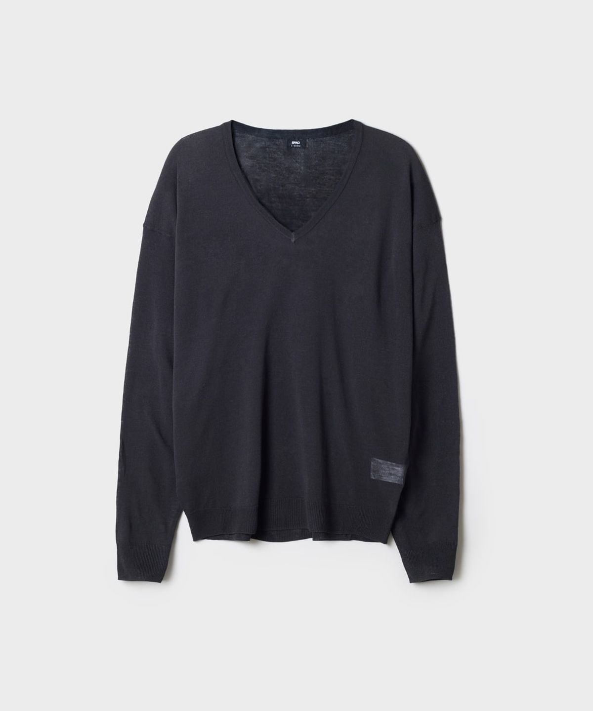 스파오(SPAO) [리넨블렌드] 브이넥 루즈핏 니트_SPKWG37WS2