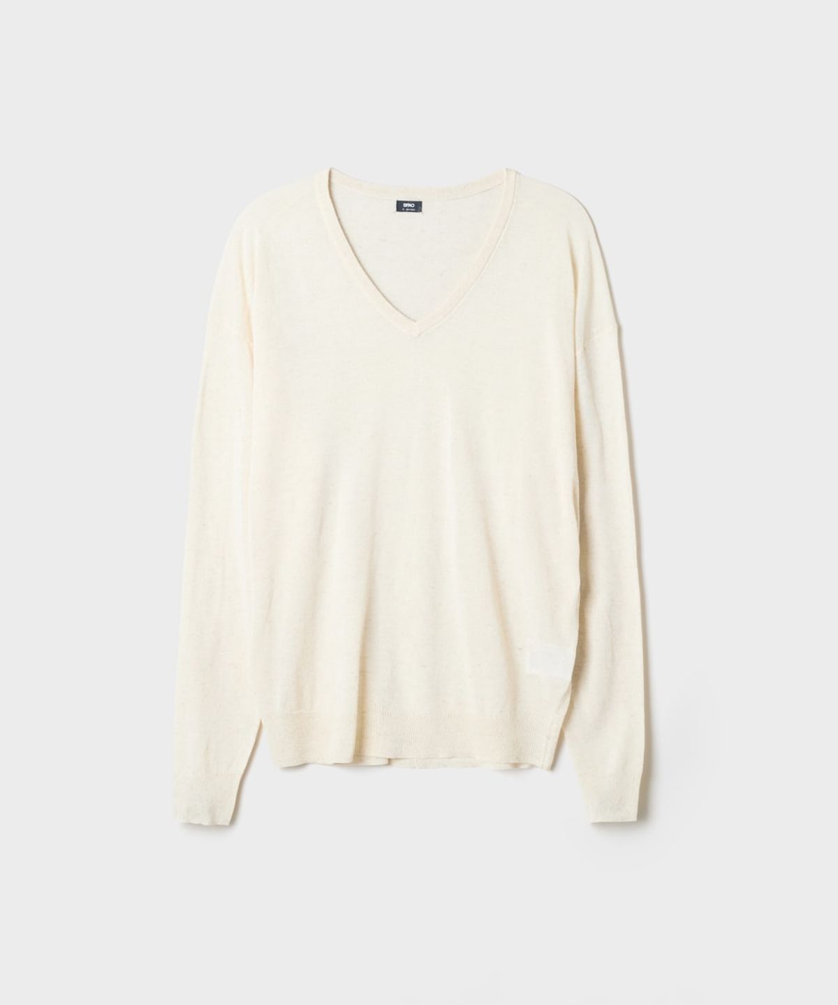 스파오(SPAO) [리넨블렌드] 브이넥 루즈핏 니트_SPKWG37WS2