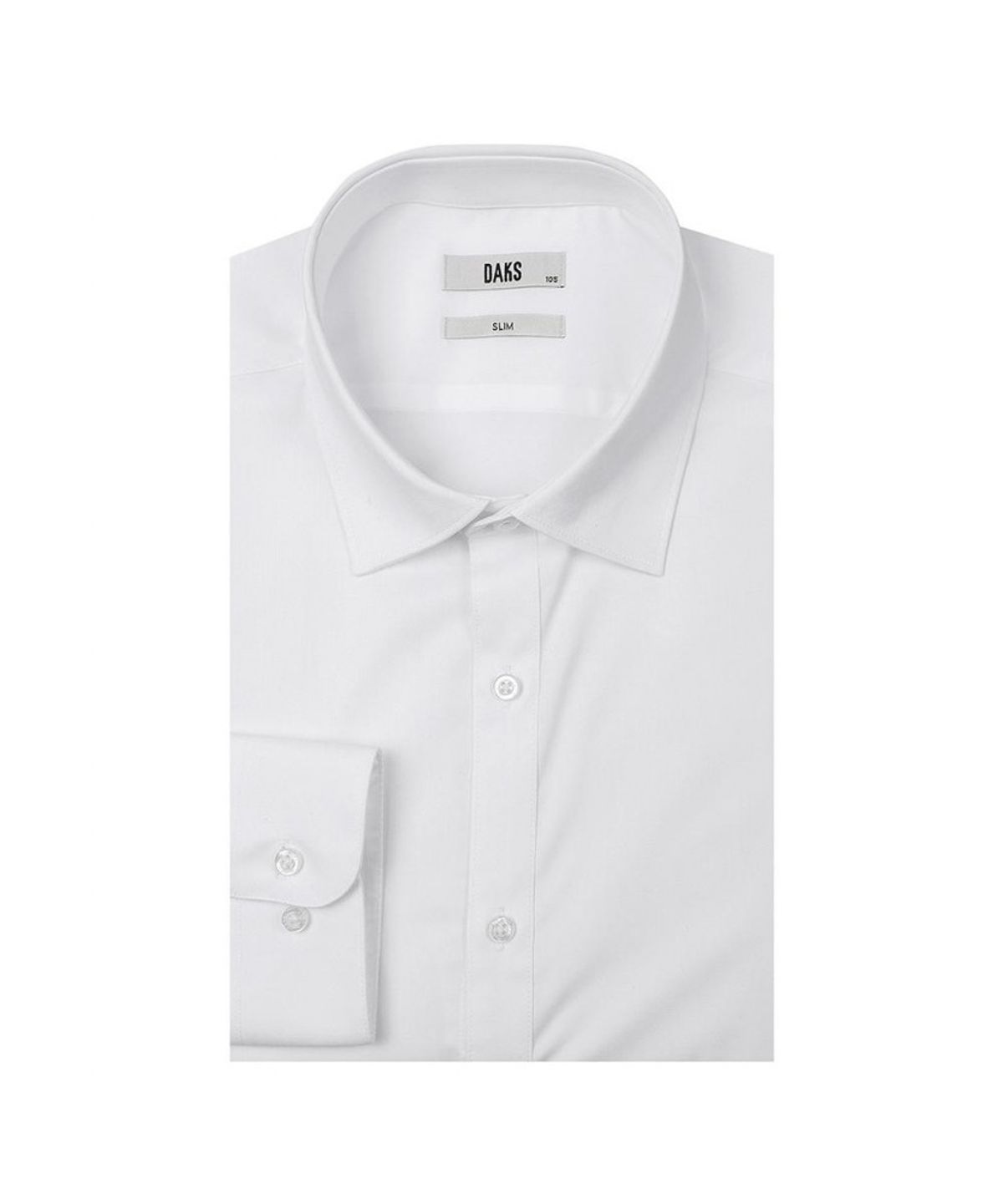 닥스셔츠(DAKS SHIRTS) 노케어 드레스 긴팔셔츠 슬림핏 화이트_DLA2SHDL301A1