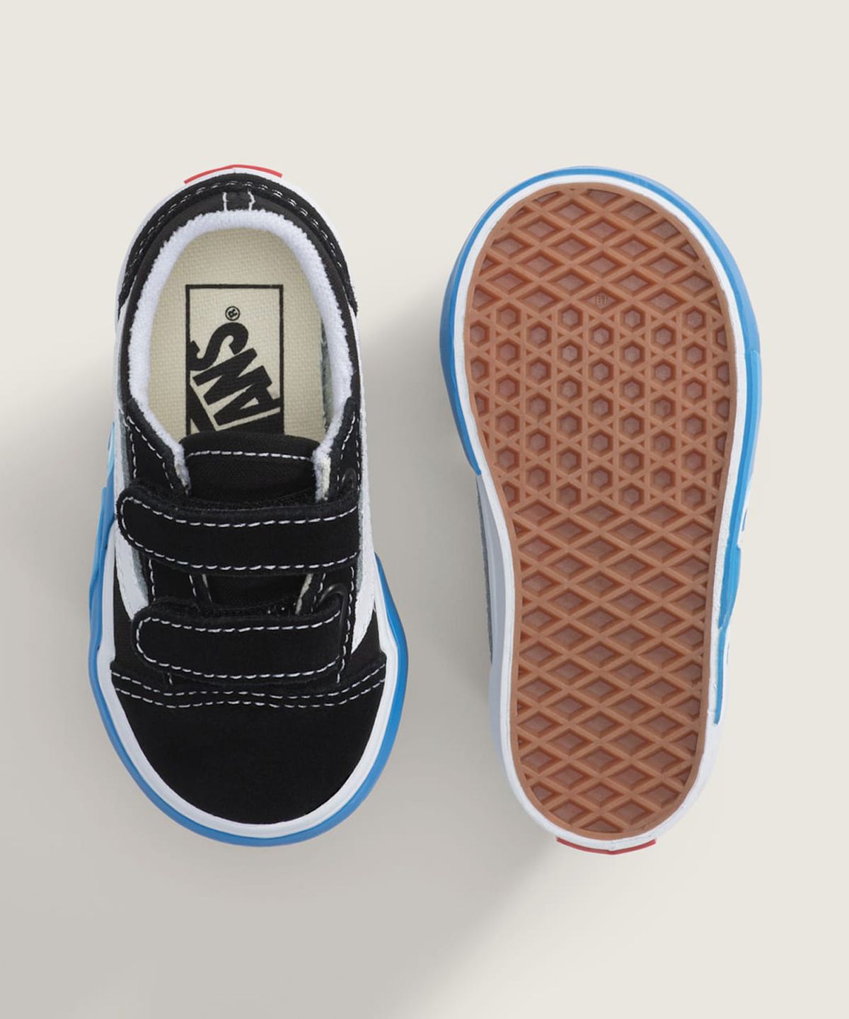 반스 키즈(VANS KIDS) 올드스쿨 V 웨이브 토들러 - 블랙 / VN000EESFW01