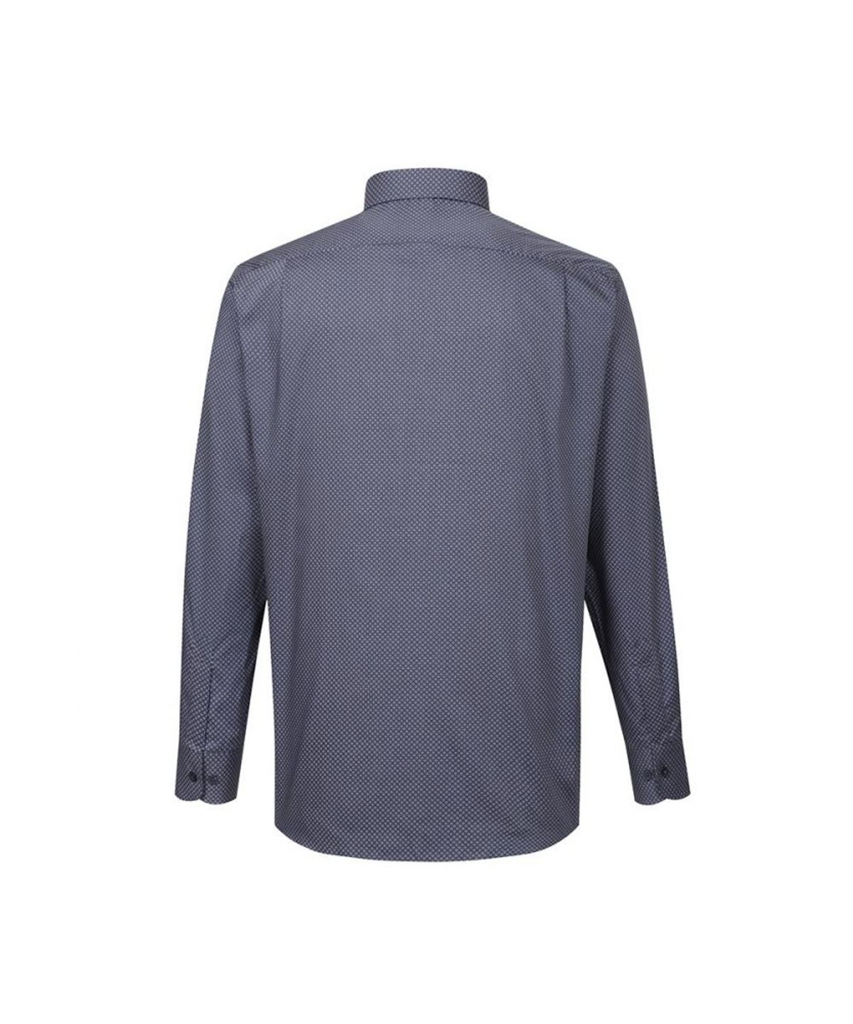 닥스셔츠(DAKS SHIRTS) 이지케어 면혼방 도트 프린트 드레스 셔츠 레귤러핏 네이비_DLA2SHDL127N1
