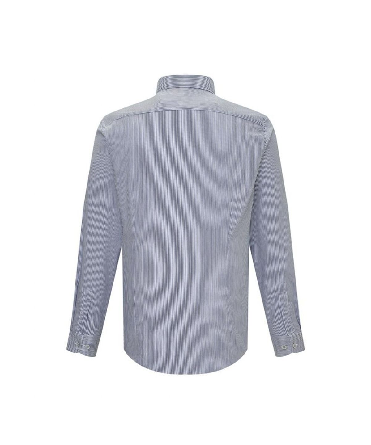 닥스셔츠(DAKS SHIRTS) 이지케어 면혼방 스트라이프 드레스 긴팔셔츠 슬림핏 블루_DLA2SHDL320B1