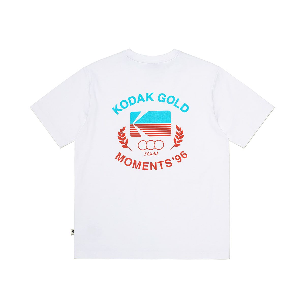 코닥(KODAK) 골드모먼트 코튼 그래픽 반팔 티셔츠 WHITE