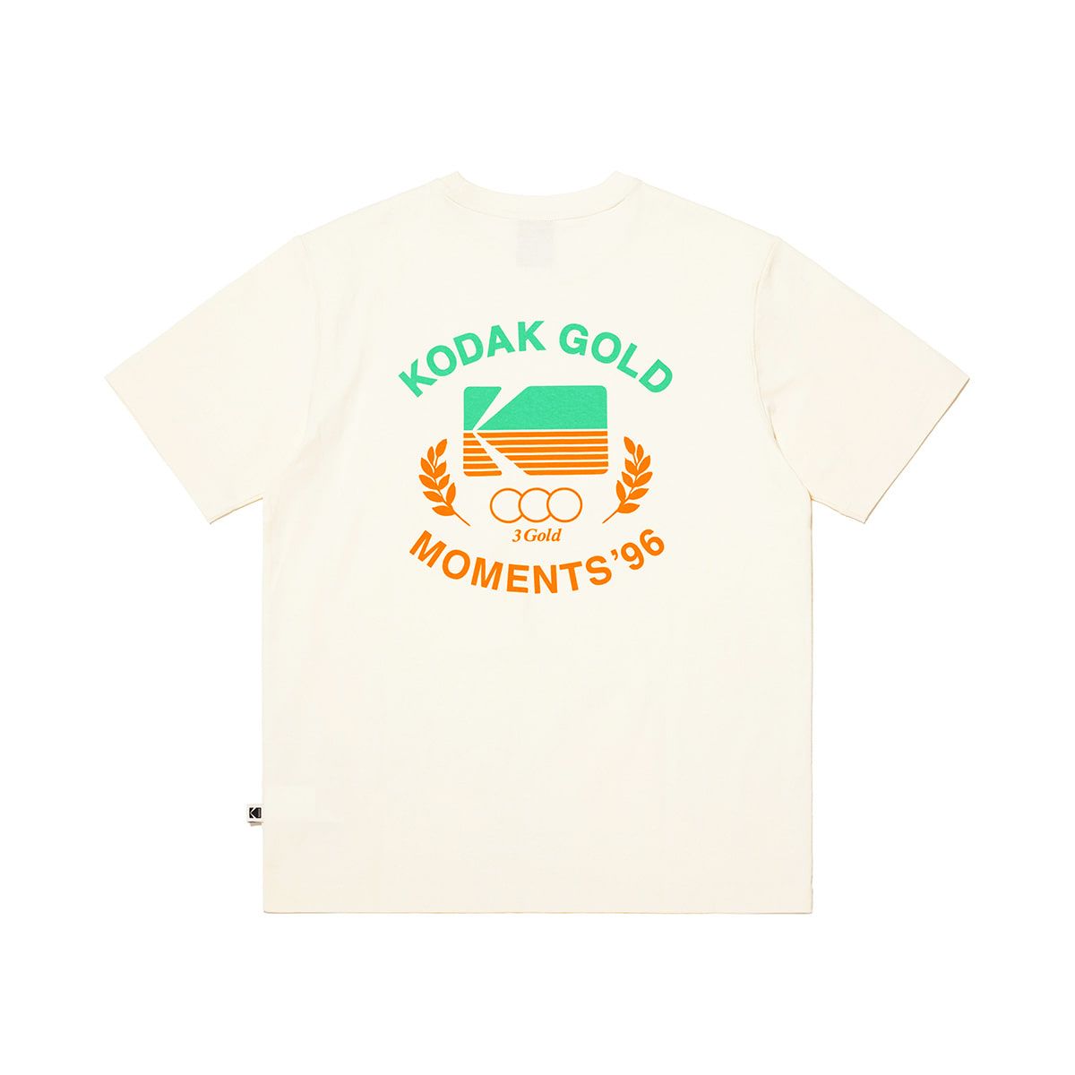 코닥(KODAK) 골드모먼트 코튼 그래픽 반팔 티셔츠 BEIGE