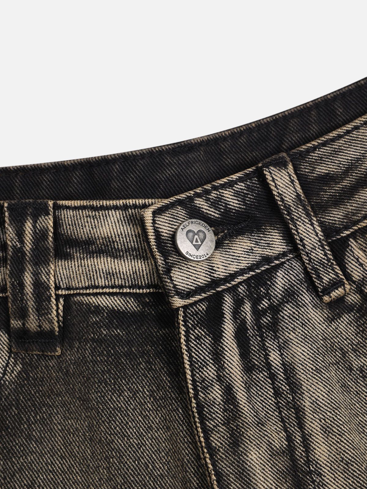엘프릭 에덴(AELFRIC EDEN) Vintage Washed Longline Jorts 데님 팬츠 AE24CPQ30422-01DBRN