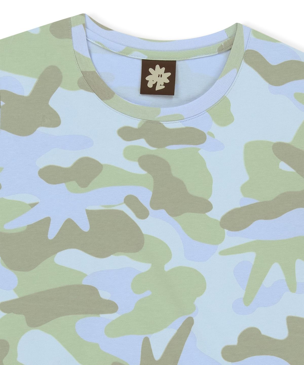 썬러브투어(SUNLOVETOUR) W Camo Tee Light Blue