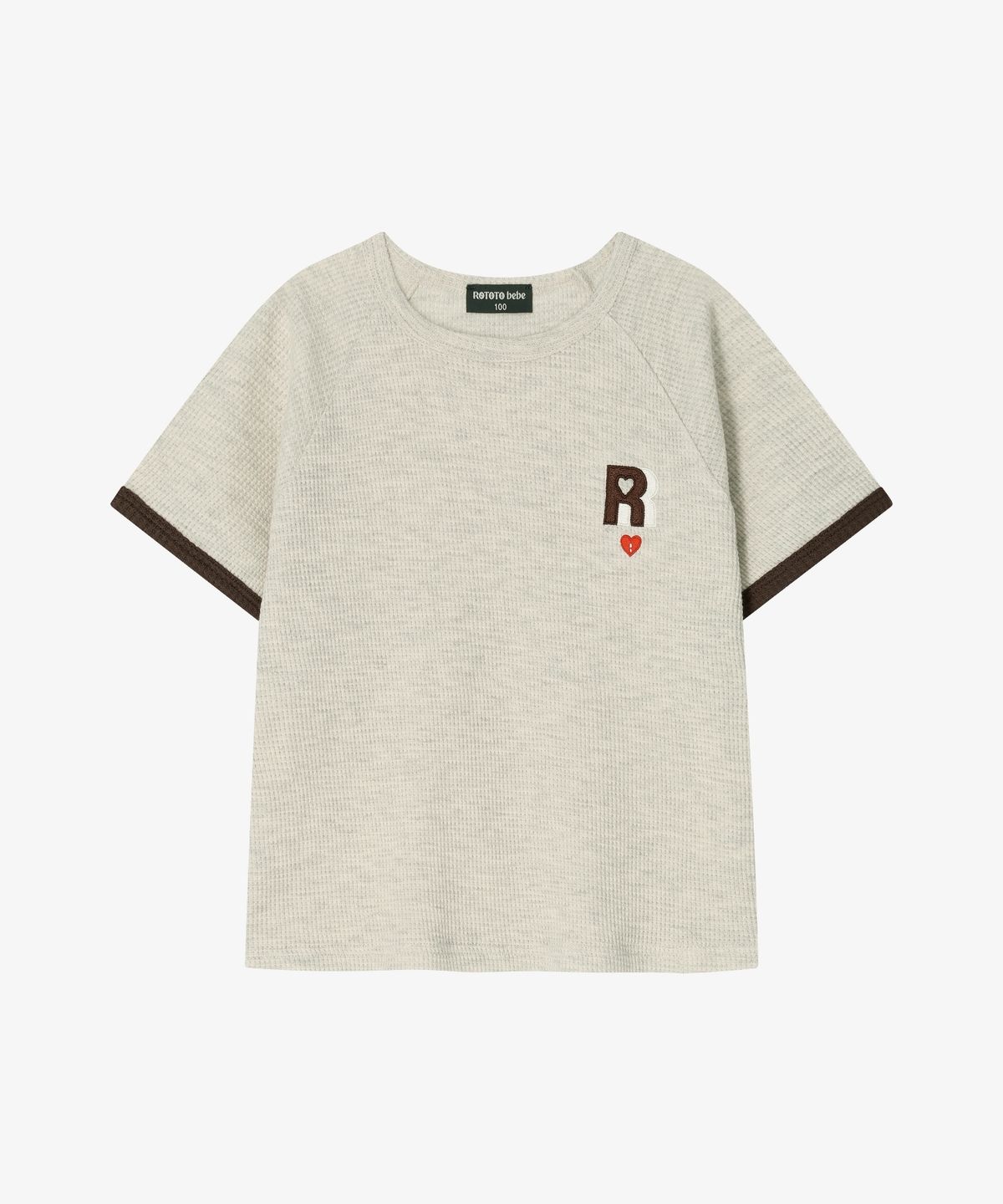 로토토베베(ROTOTOBEBE) 와플 라인 포인트 셋업 오트밀 RO6BCSE18I2