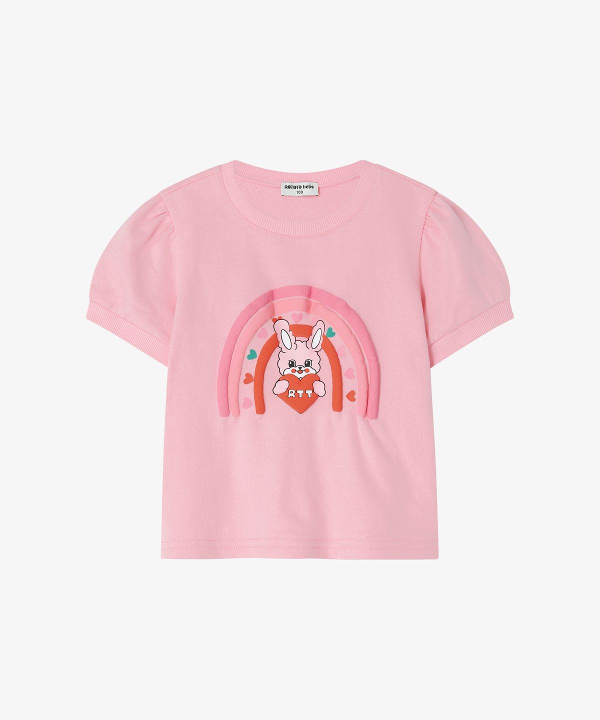 로토토베베(ROTOTOBEBE) 미니쭈리 퍼프 셋업 라이트핑크 RO6BCSE19P1