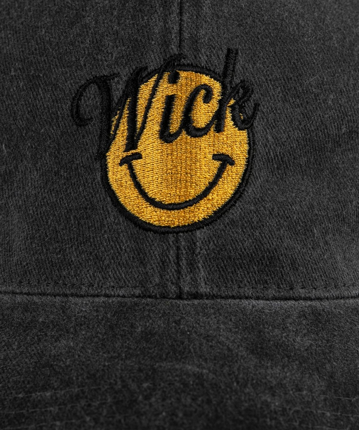 윅(WICK) smile 스톤워시드 볼캡-차콜