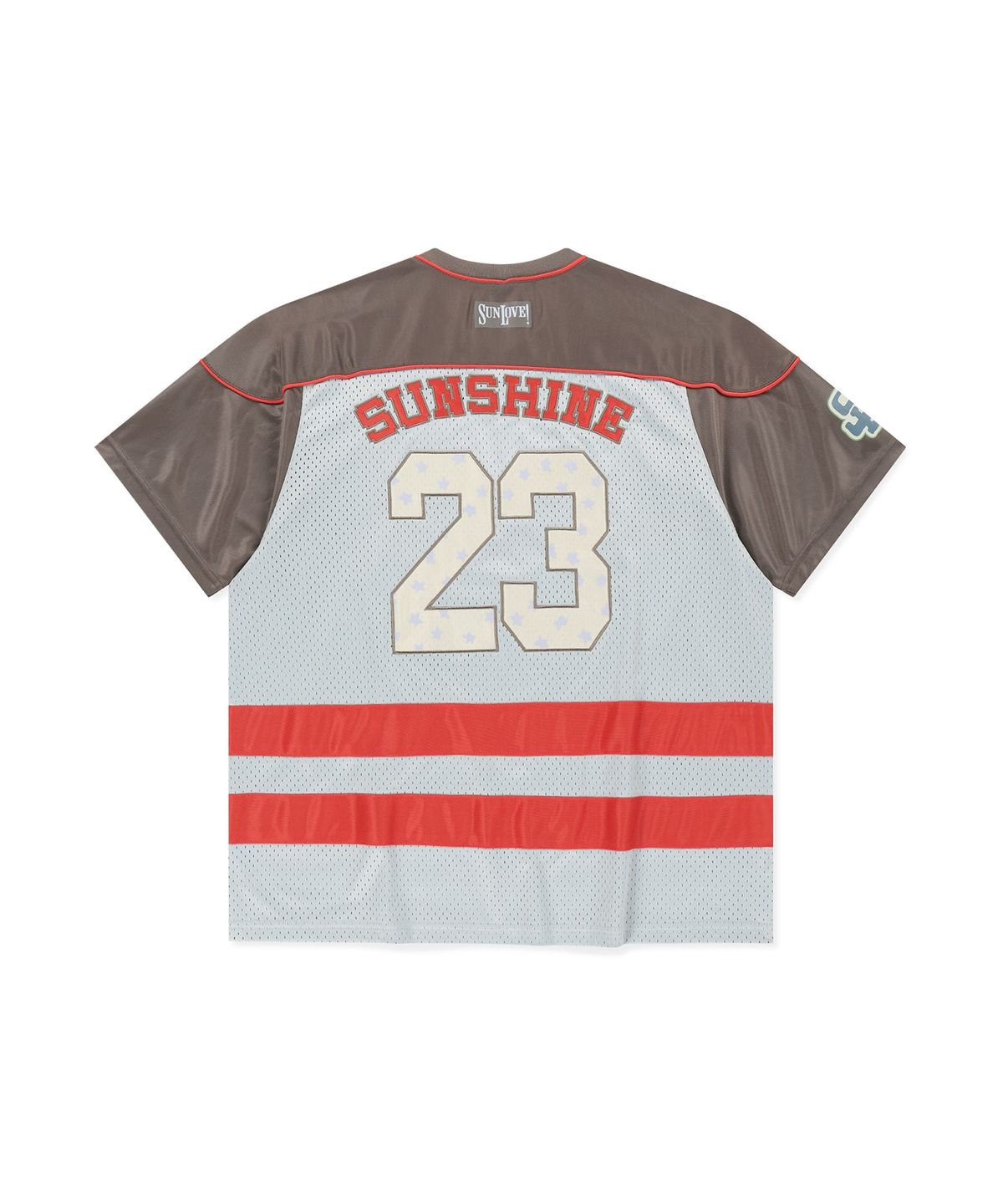 썬러브투어(SUNLOVETOUR) 23 Star Mesh Tee Light Grey