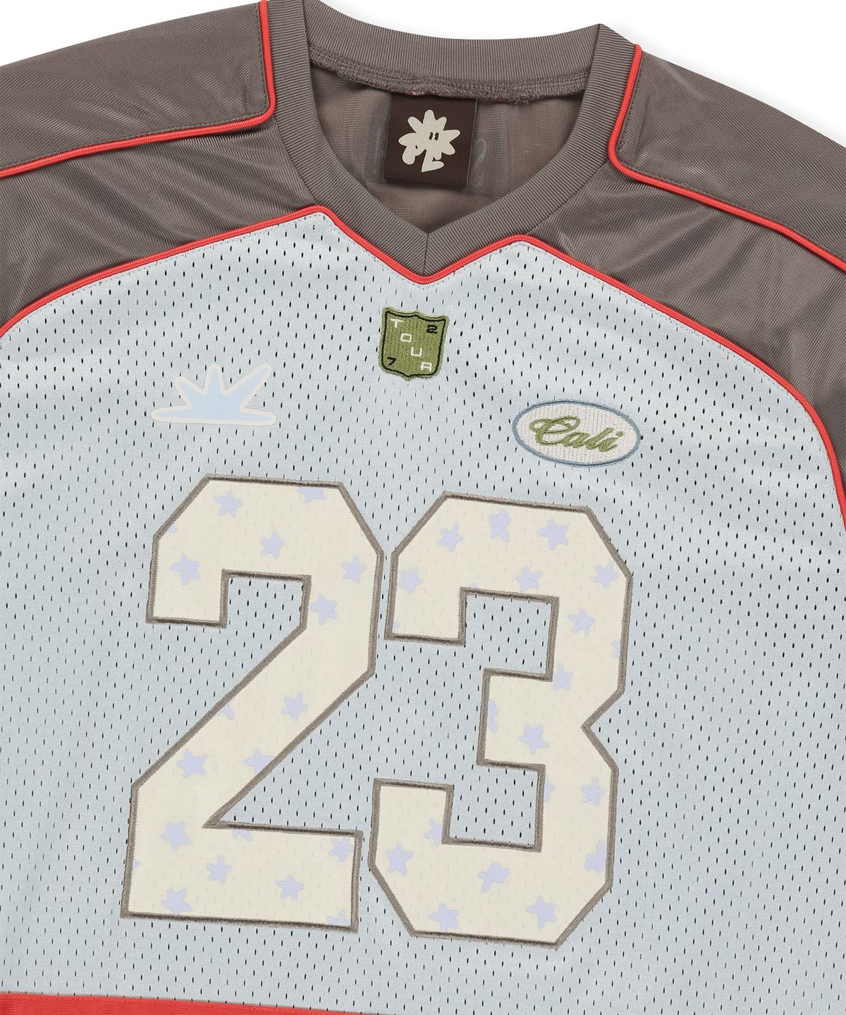 썬러브투어(SUNLOVETOUR) 23 Star Mesh Tee Light Grey