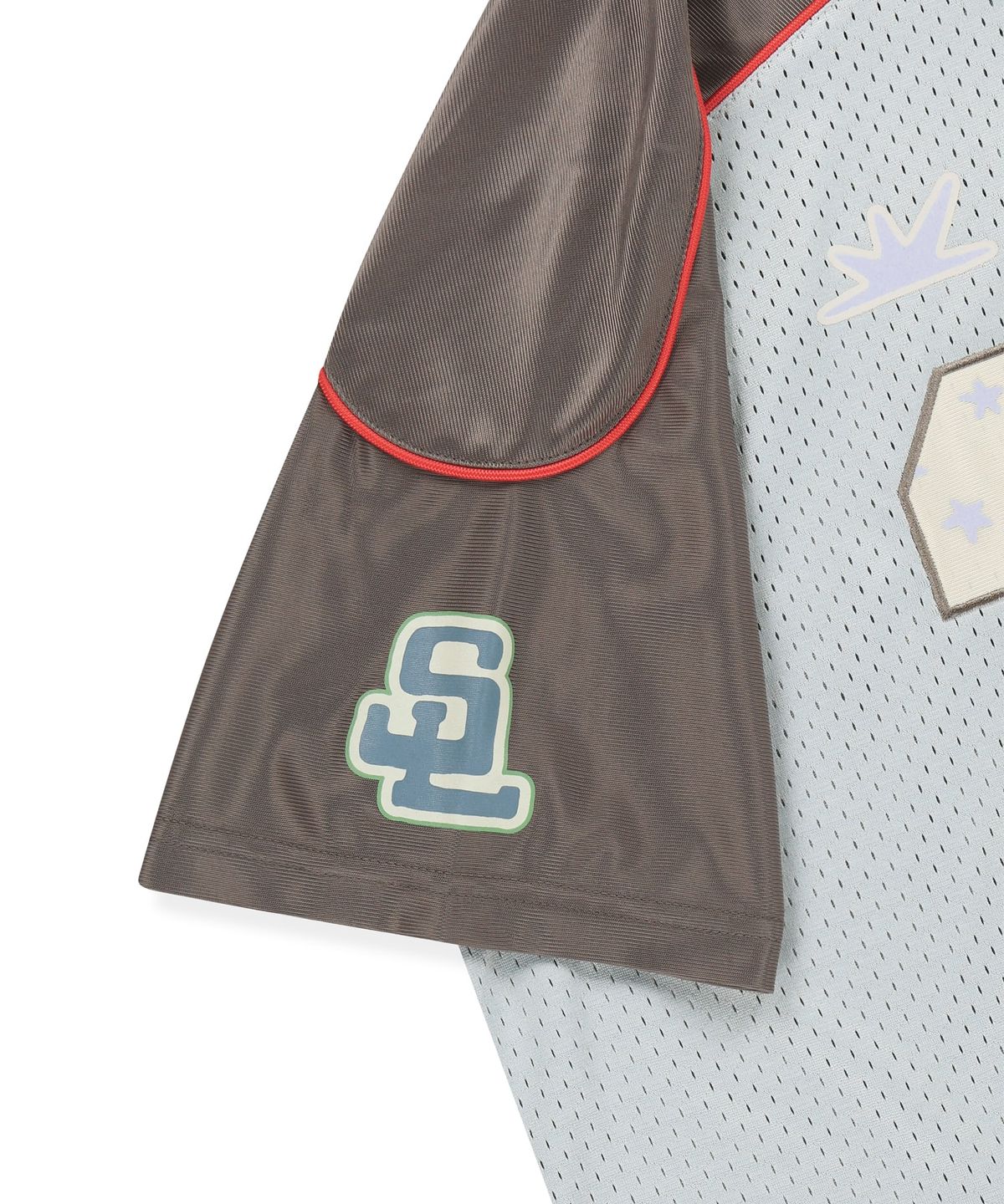 썬러브투어(SUNLOVETOUR) 23 Star Mesh Tee Light Grey