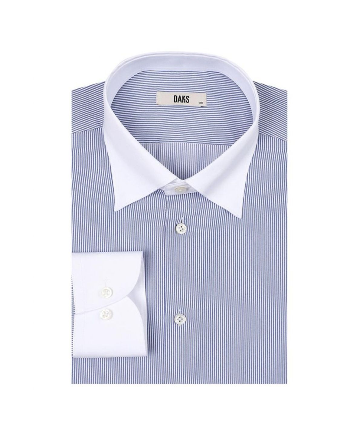 닥스셔츠(DAKS SHIRTS) 이지케어 면혼방 스트라이프 배색 드레스셔츠 레귤러핏_DLA1SHDL196B1