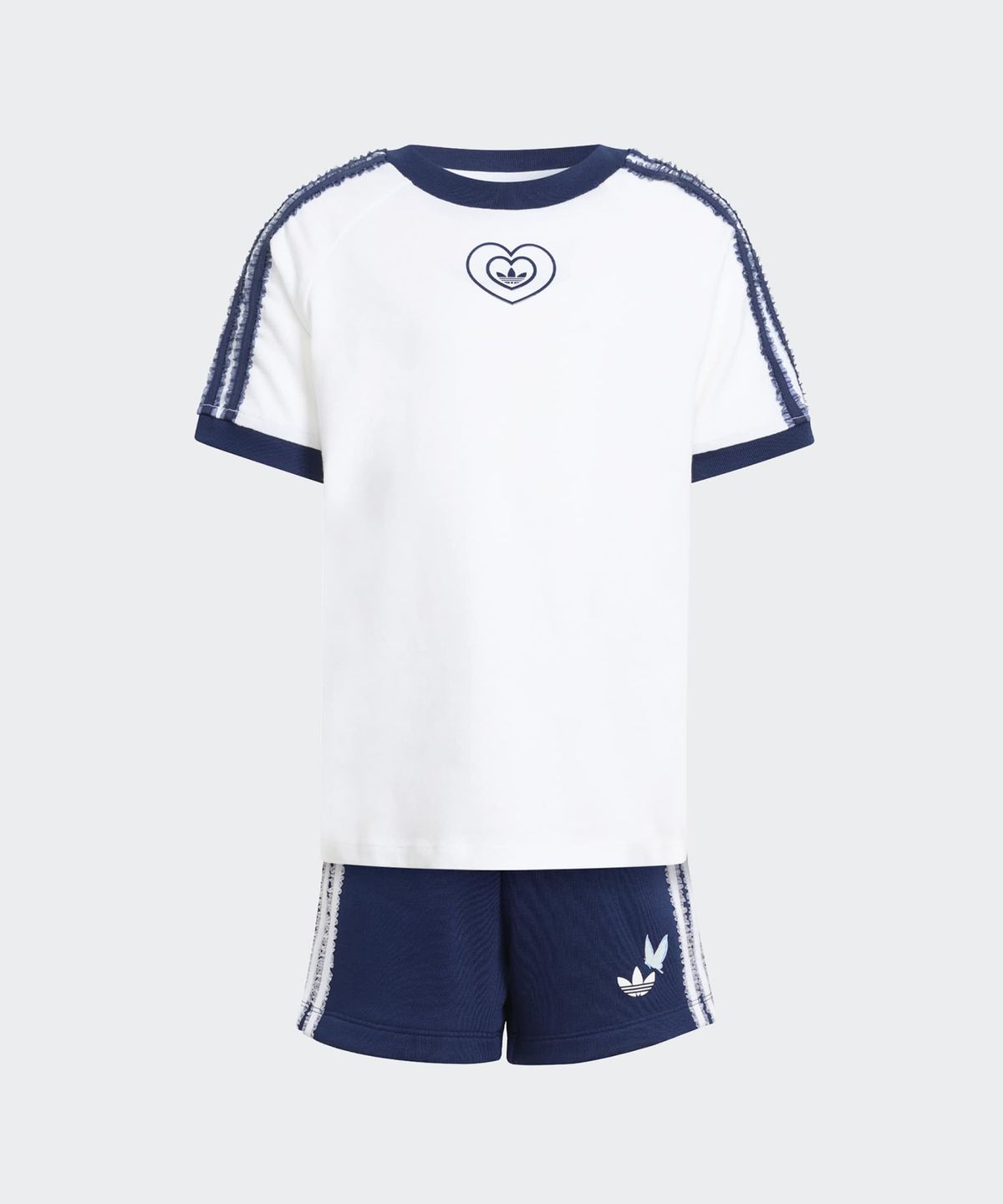 아디다스 키즈(ADIDAS KIDS) 아디다스 X 디즈니 쇼츠 티셔츠 세트 키즈 - 화이트 / KE0699