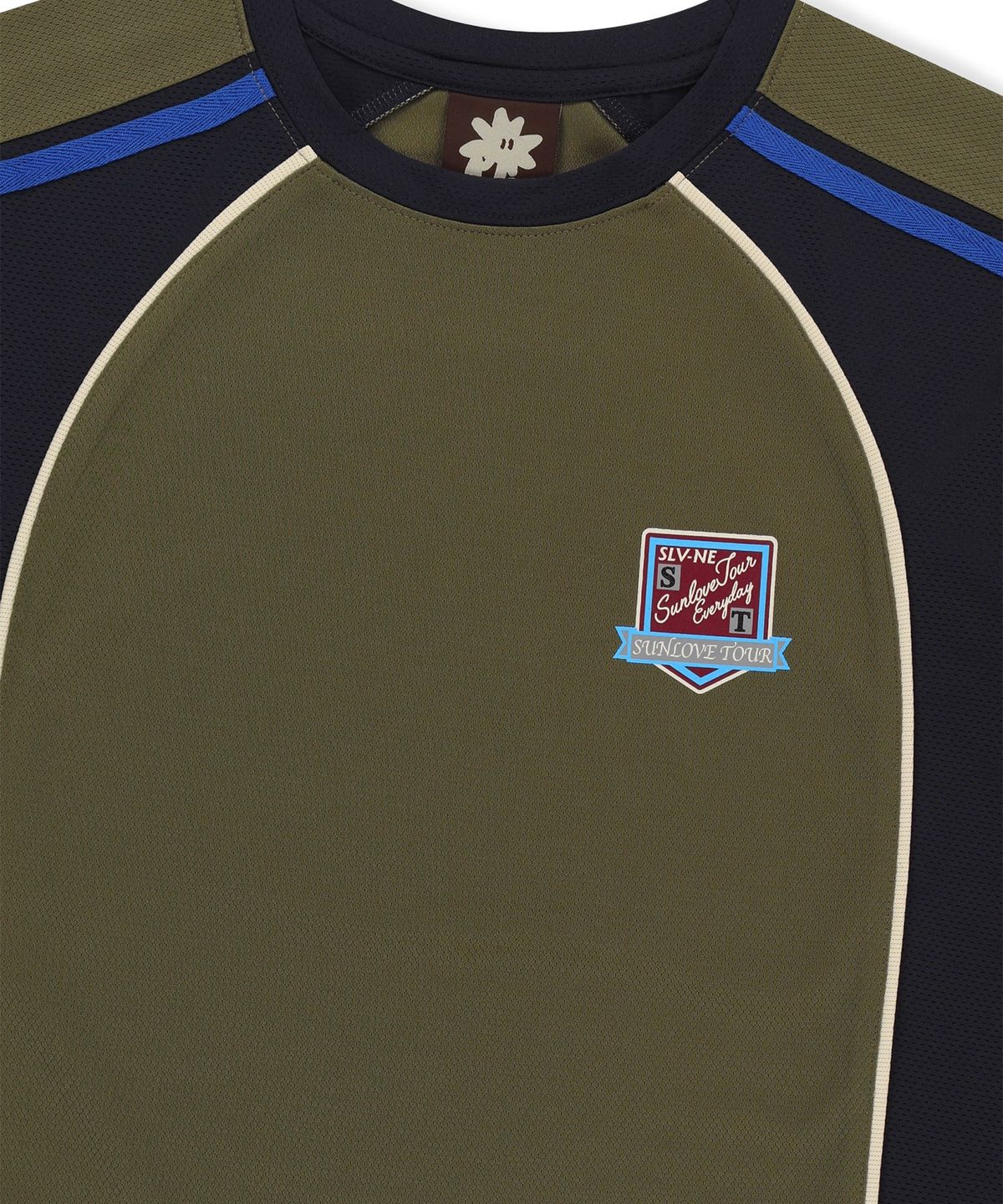 썬러브투어(SUNLOVETOUR) Track Jersey Tee Olive