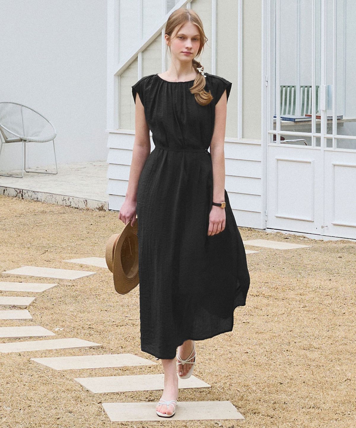 슬로우롤리(SLOWLOLLI) Muse line dress _2 Colors
