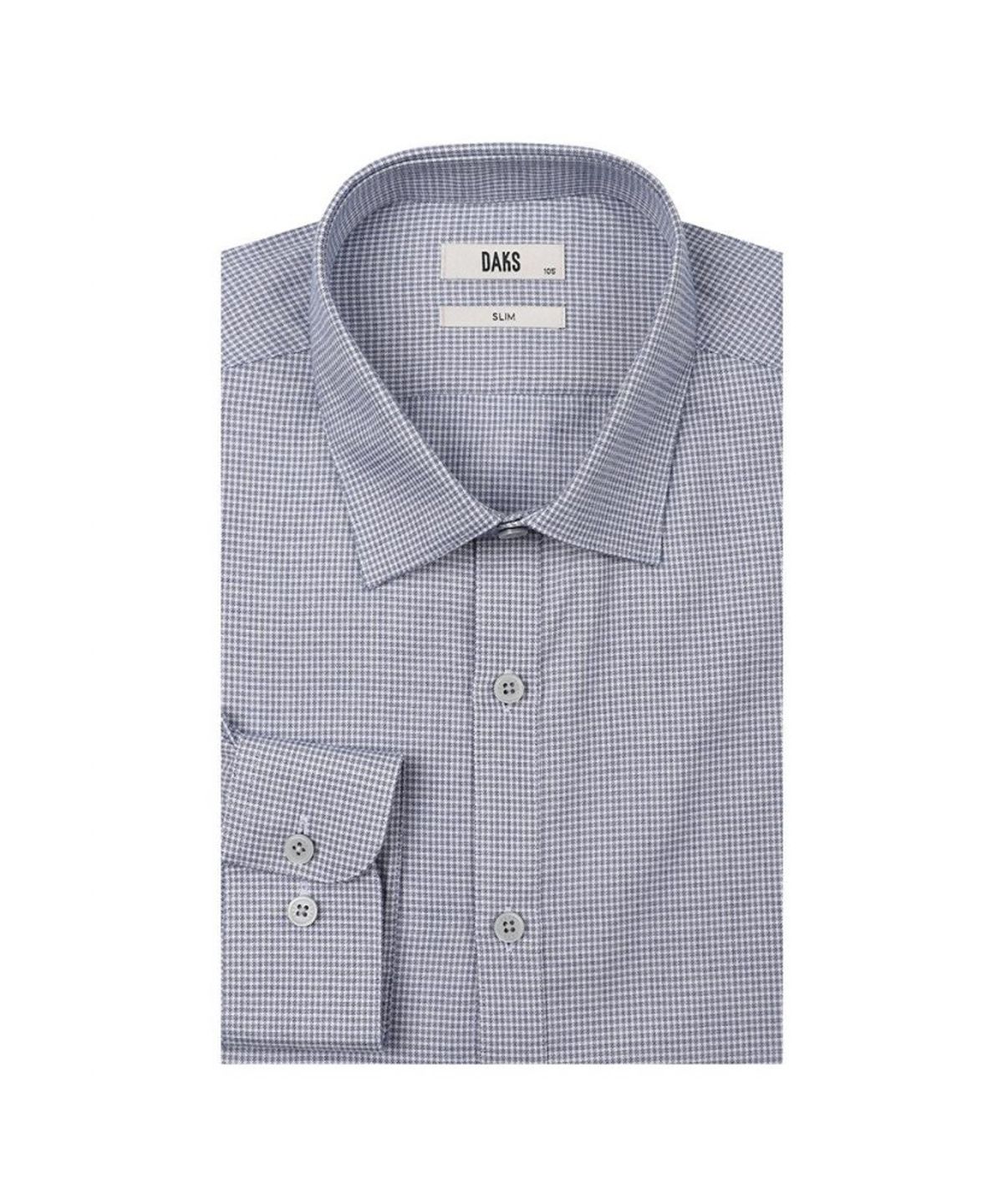 닥스셔츠(DAKS SHIRTS) 노케어 면혼방 마이크로체크 드레스셔츠 슬림핏_DLA3SHDL303B1