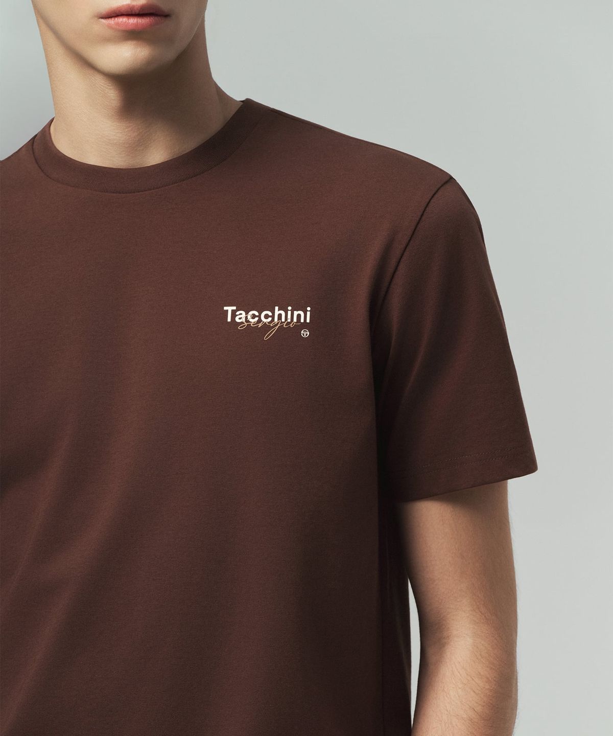 세르지오 타키니(SERGIO TACCHINI) U 그래픽 레귤러핏 티셔츠 (D.Brown)