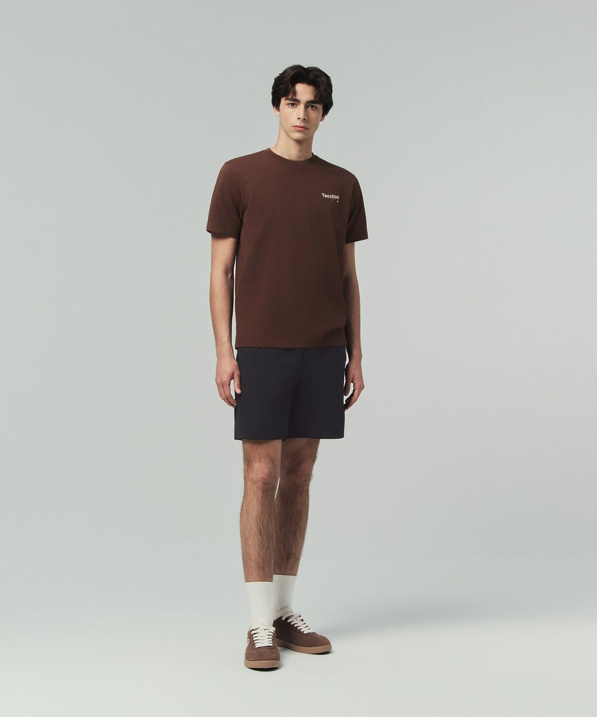 세르지오 타키니(SERGIO TACCHINI) U 그래픽 레귤러핏 티셔츠 (D.Brown)