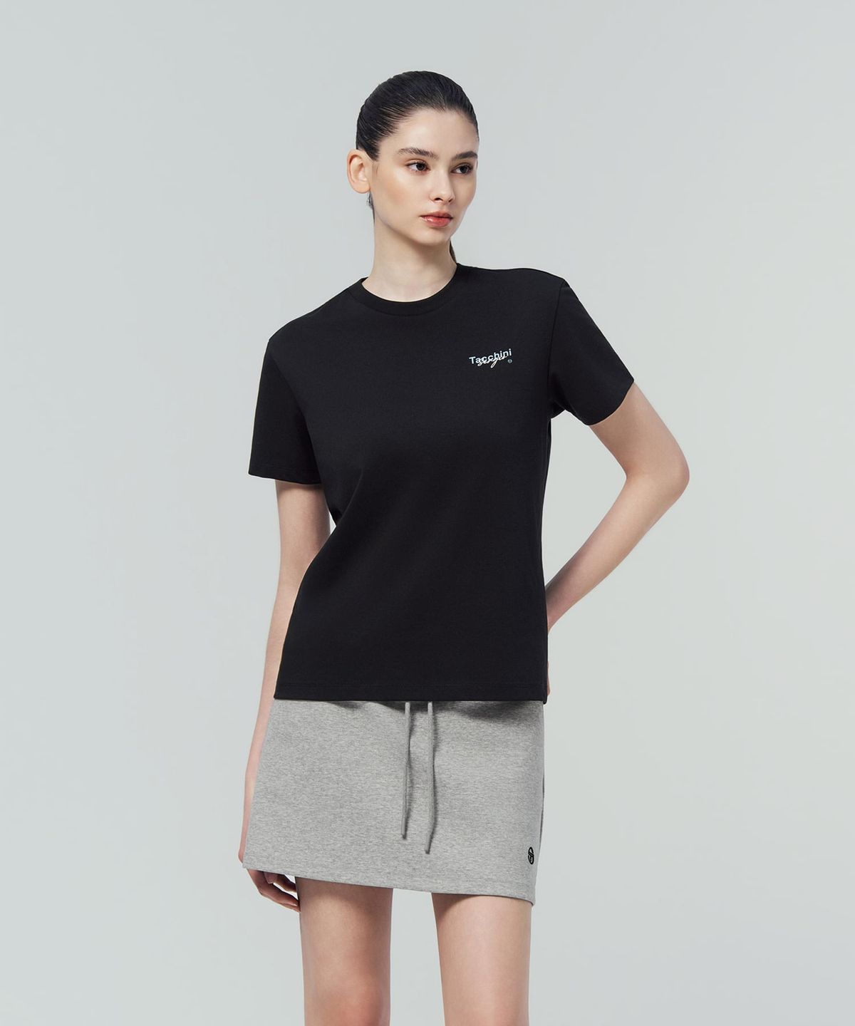 세르지오 타키니(SERGIO TACCHINI) U 그래픽 레귤러핏 티셔츠 (Black)