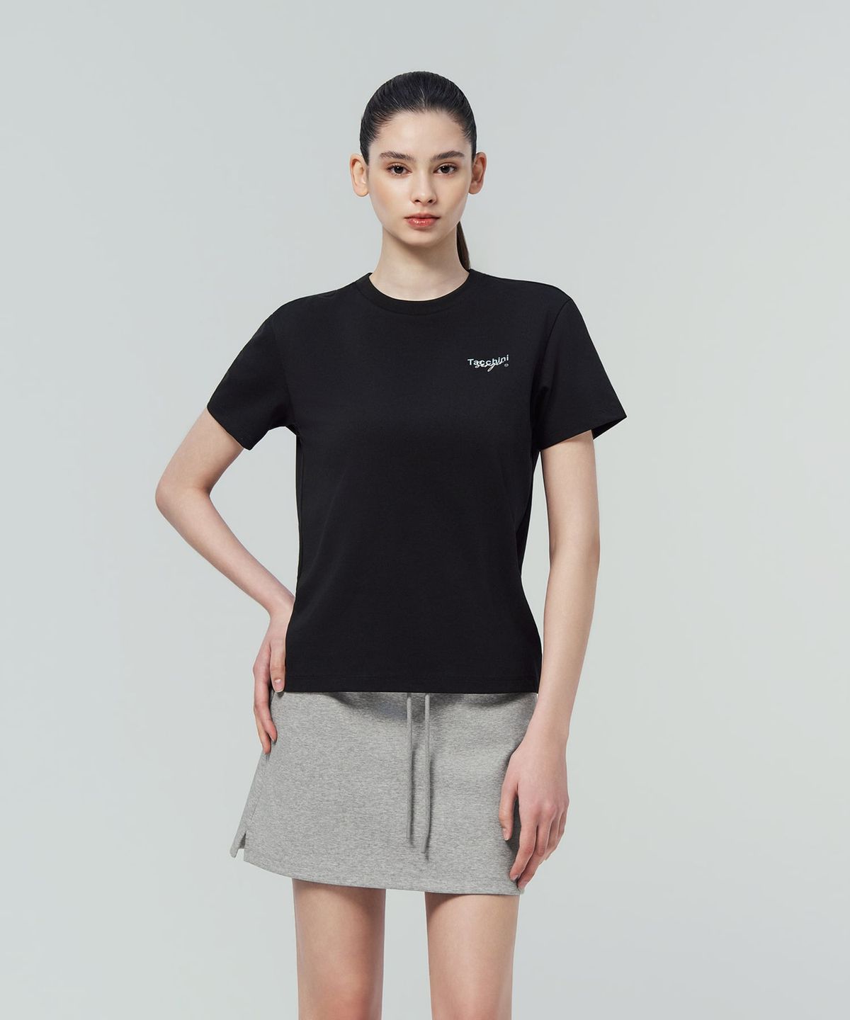 세르지오 타키니(SERGIO TACCHINI) U 그래픽 레귤러핏 티셔츠 (Black)