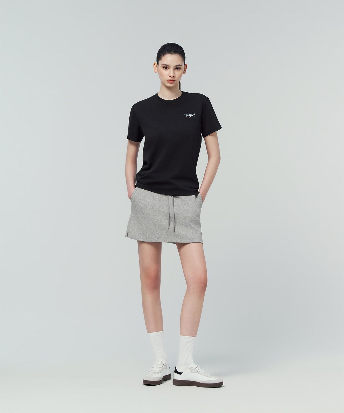세르지오 타키니(SERGIO TACCHINI) U 그래픽 레귤러핏 티셔츠 (Black)