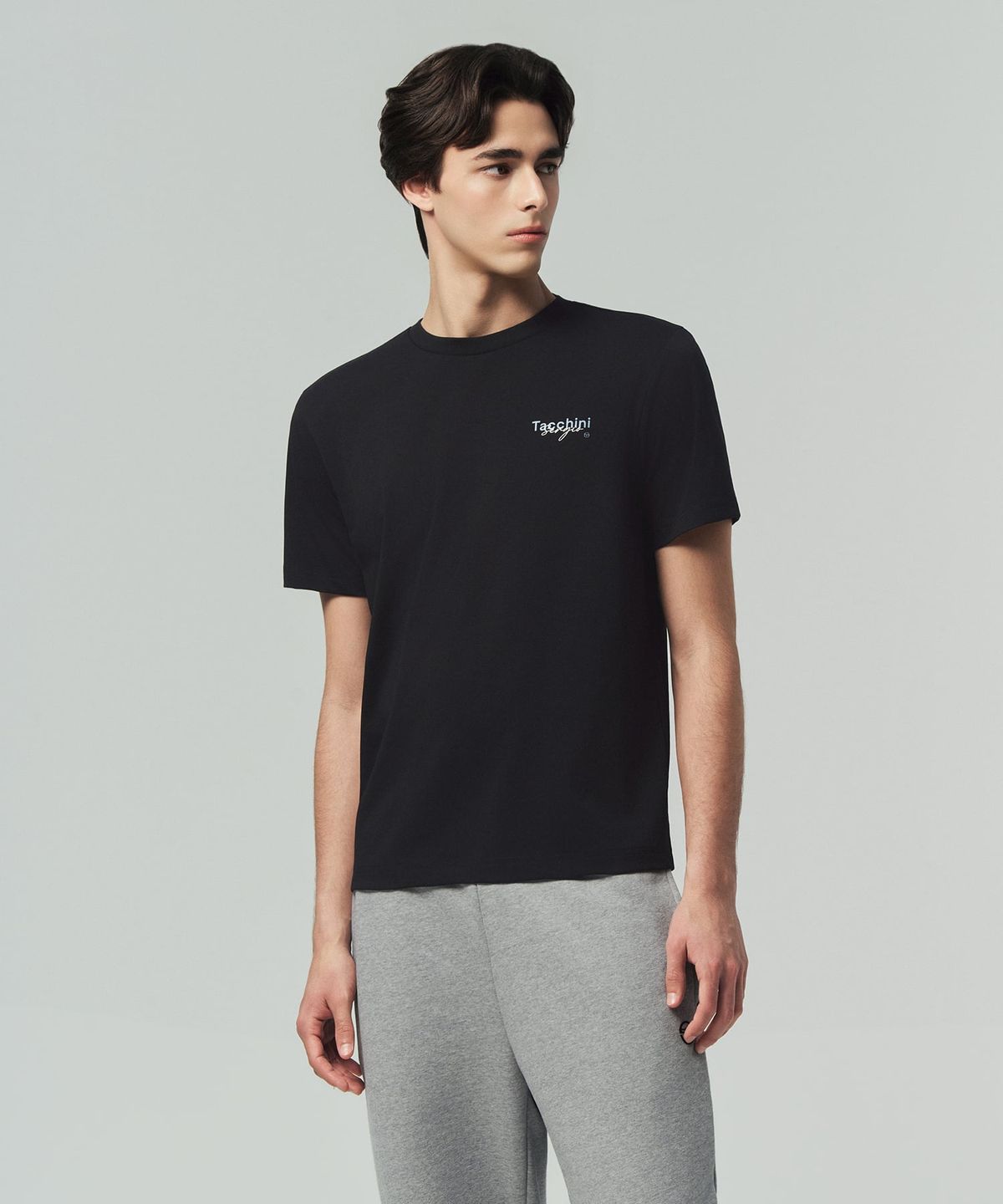 세르지오 타키니(SERGIO TACCHINI) U 그래픽 레귤러핏 티셔츠 (Black)