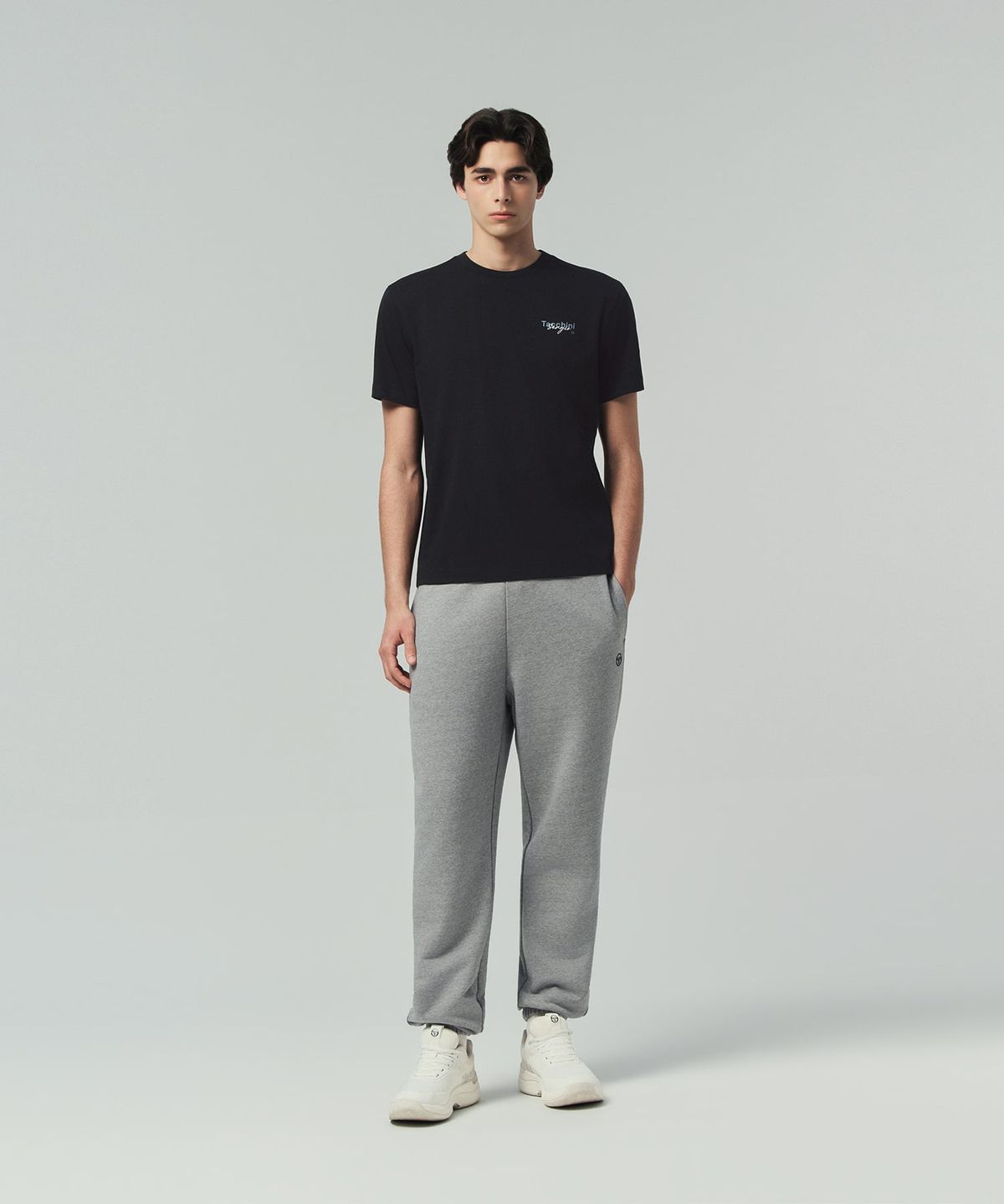 세르지오 타키니(SERGIO TACCHINI) U 그래픽 레귤러핏 티셔츠 (Black)