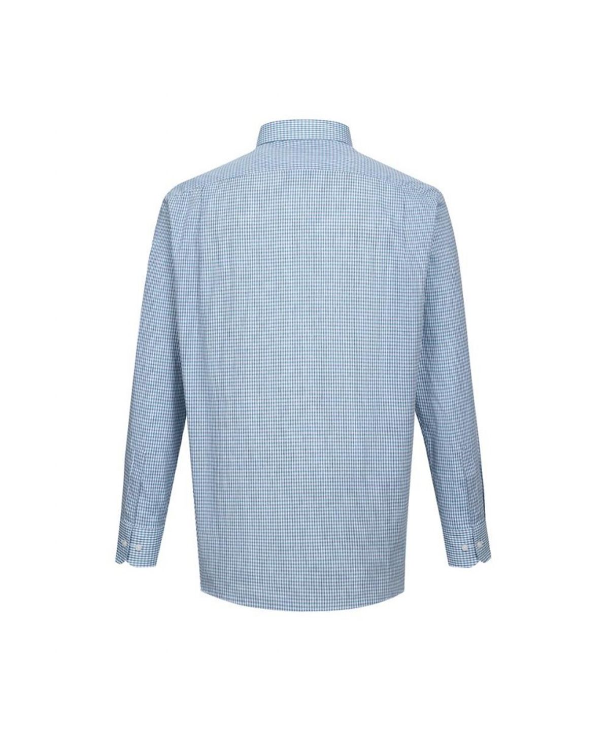 닥스셔츠(DAKS SHIRTS) 린넨혼방 마이크로체크 셔츠 레귤러핏 그린_DLS2SHDL120E1