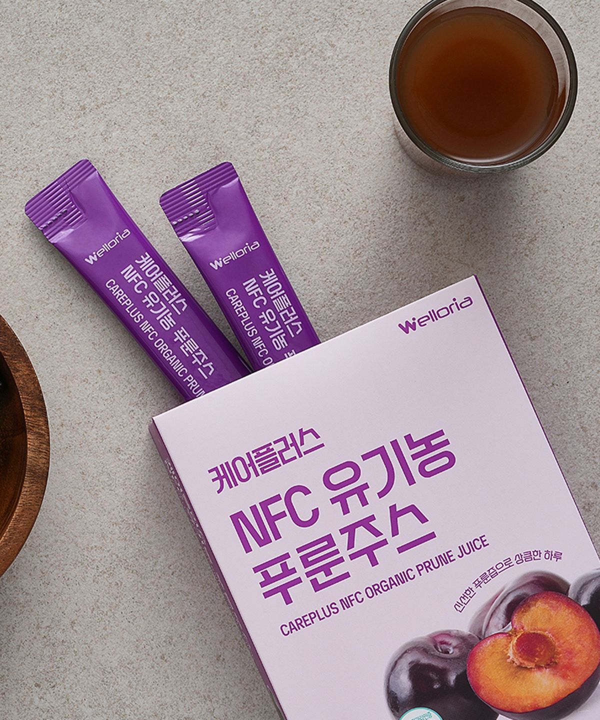 웰로리아(WELLORIA) 케어플러스 NFC 유기농 푸룬주스 1박스 (20g X 14포)