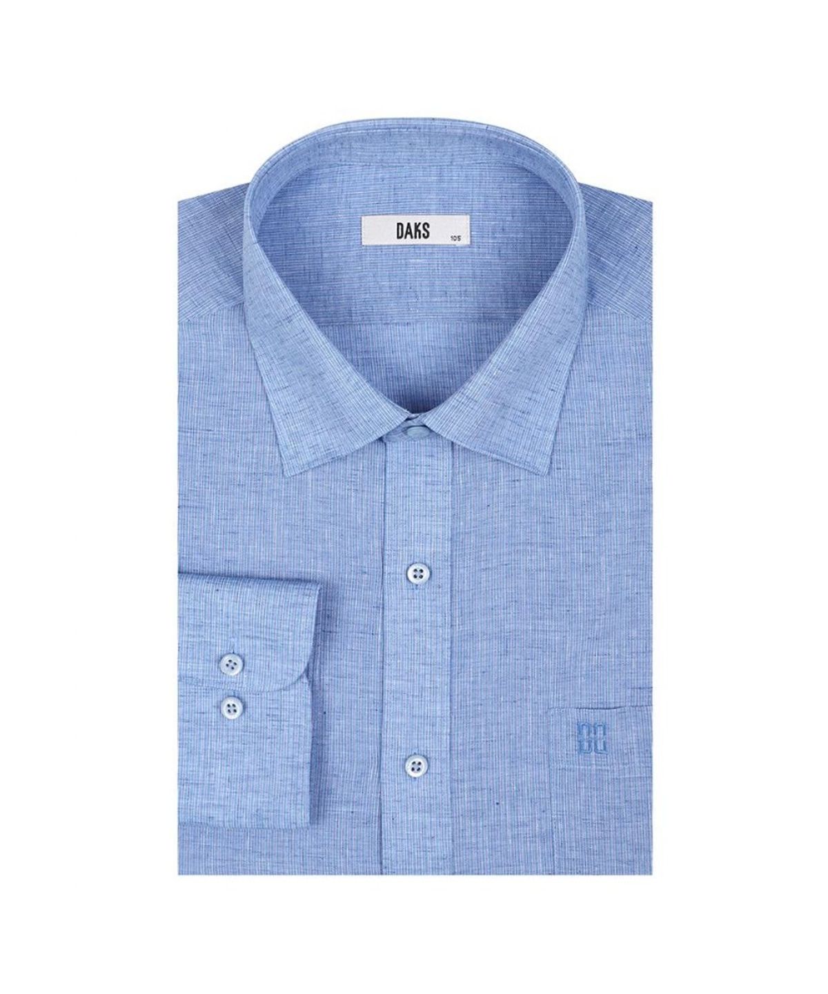 닥스셔츠(DAKS SHIRTS) 린넨혼방 셔츠 레귤러핏 블루_DLS2SHDL122B1
