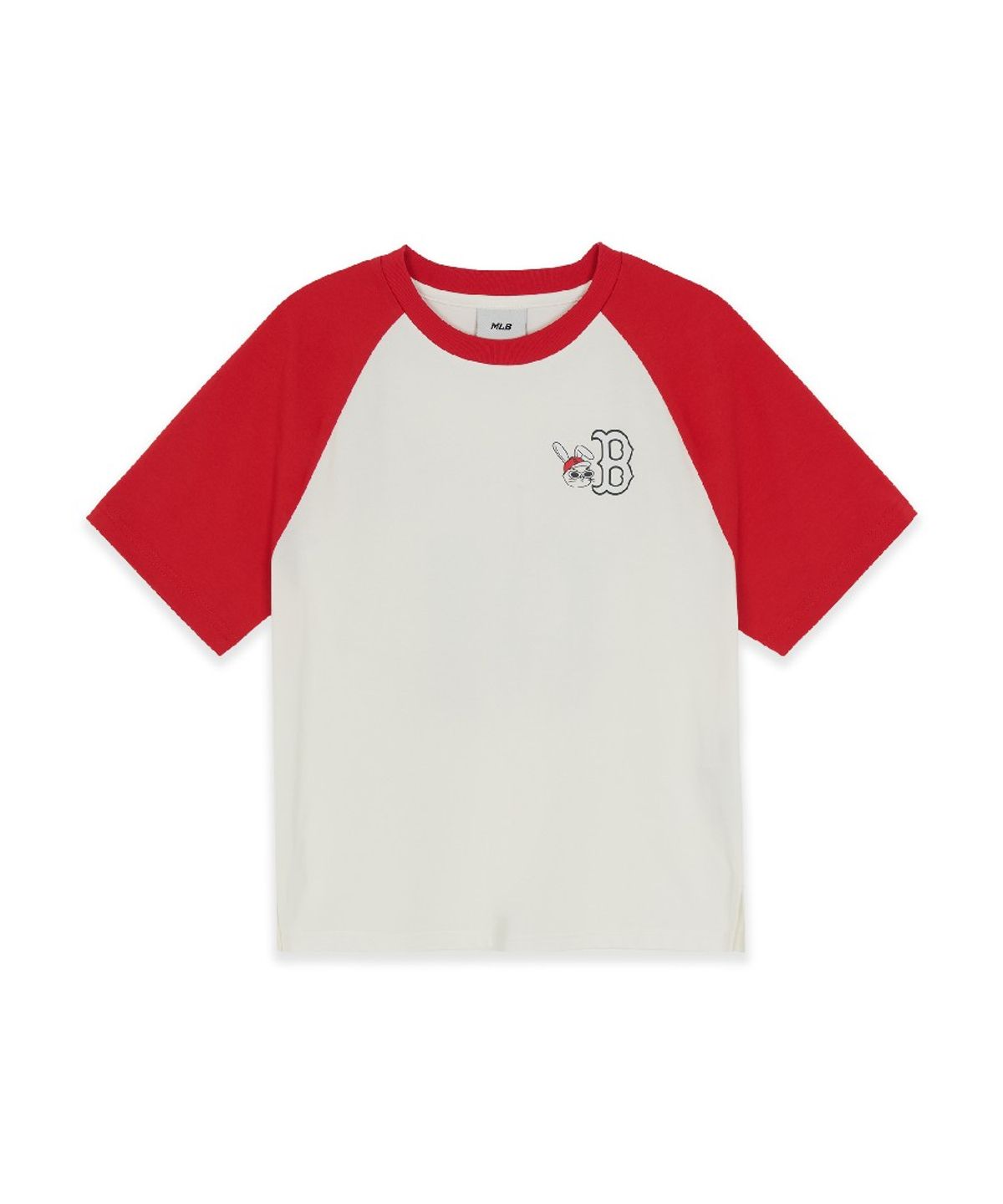 엠엘비 키즈(MLB KIDS) 스트릿 바크&바니 배색 라글란 티셔츠 BOS (L.Red)