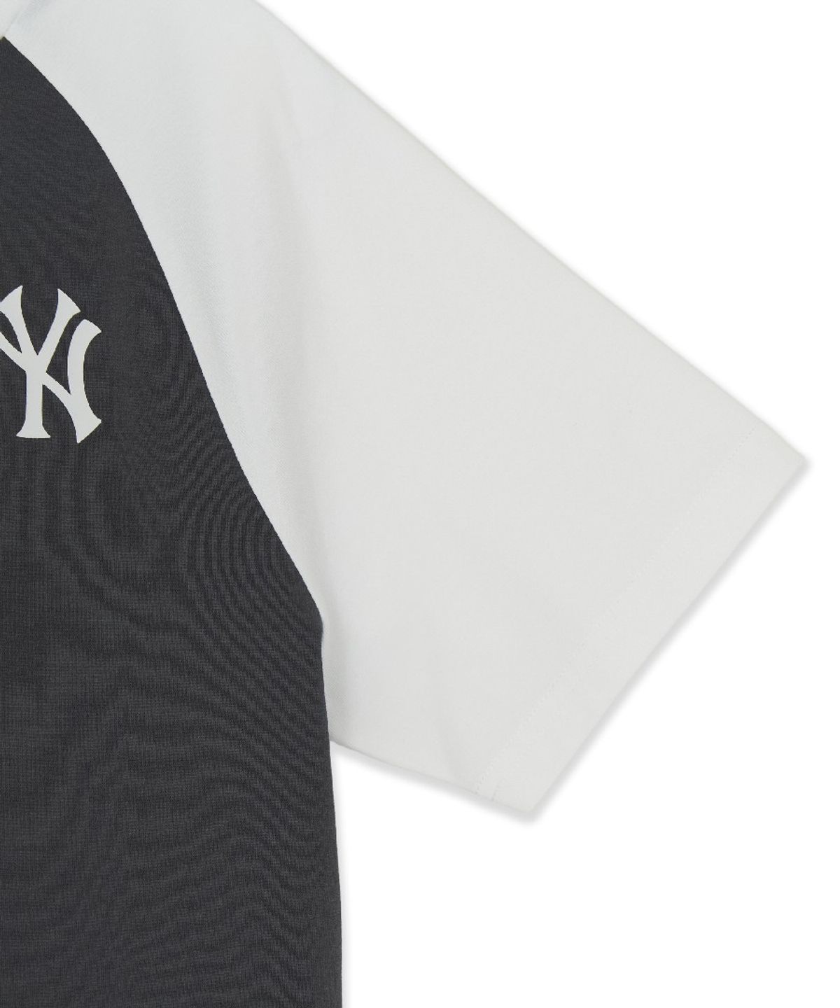엠엘비 키즈(MLB KIDS) 스트릿 바크&바니 배색 라글란 티셔츠 NY (Charcoal Grey)