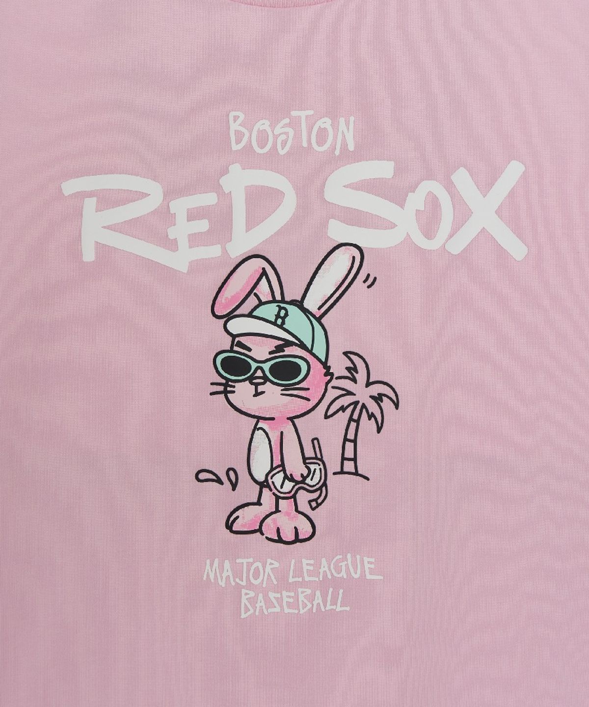 엠엘비 키즈(MLB KIDS) 스트릿 바크&바니 썸머 아트웍 티셔츠 BOS (L.Pink)