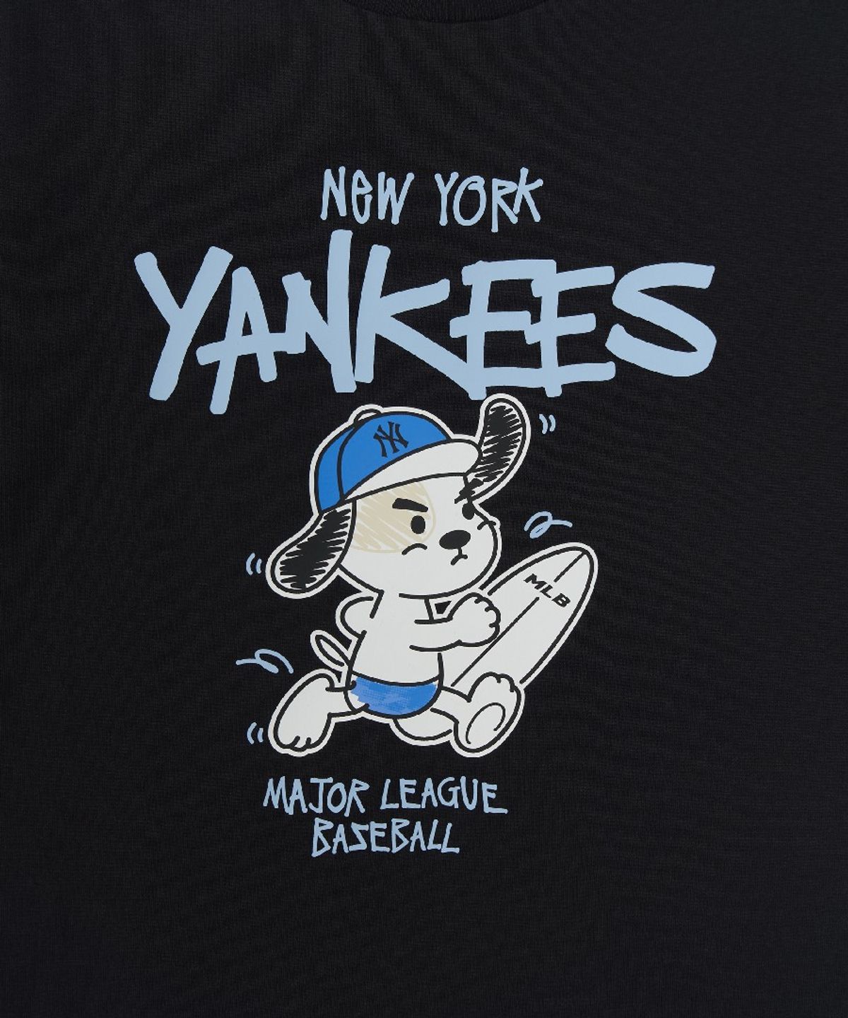 엠엘비 키즈(MLB KIDS) 스트릿 바크&바니 썸머 아트웍 티셔츠 NY (Black)