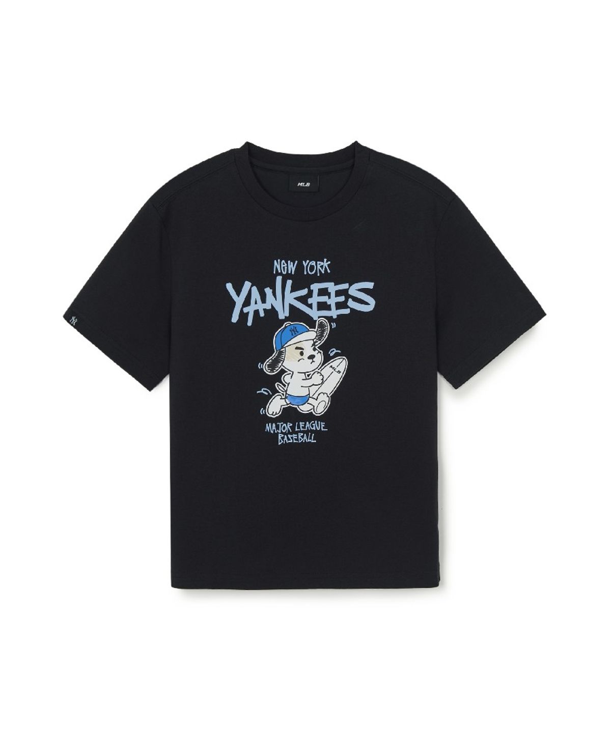 엠엘비 키즈(MLB KIDS) 스트릿 바크&바니 썸머 아트웍 티셔츠 NY (Black)