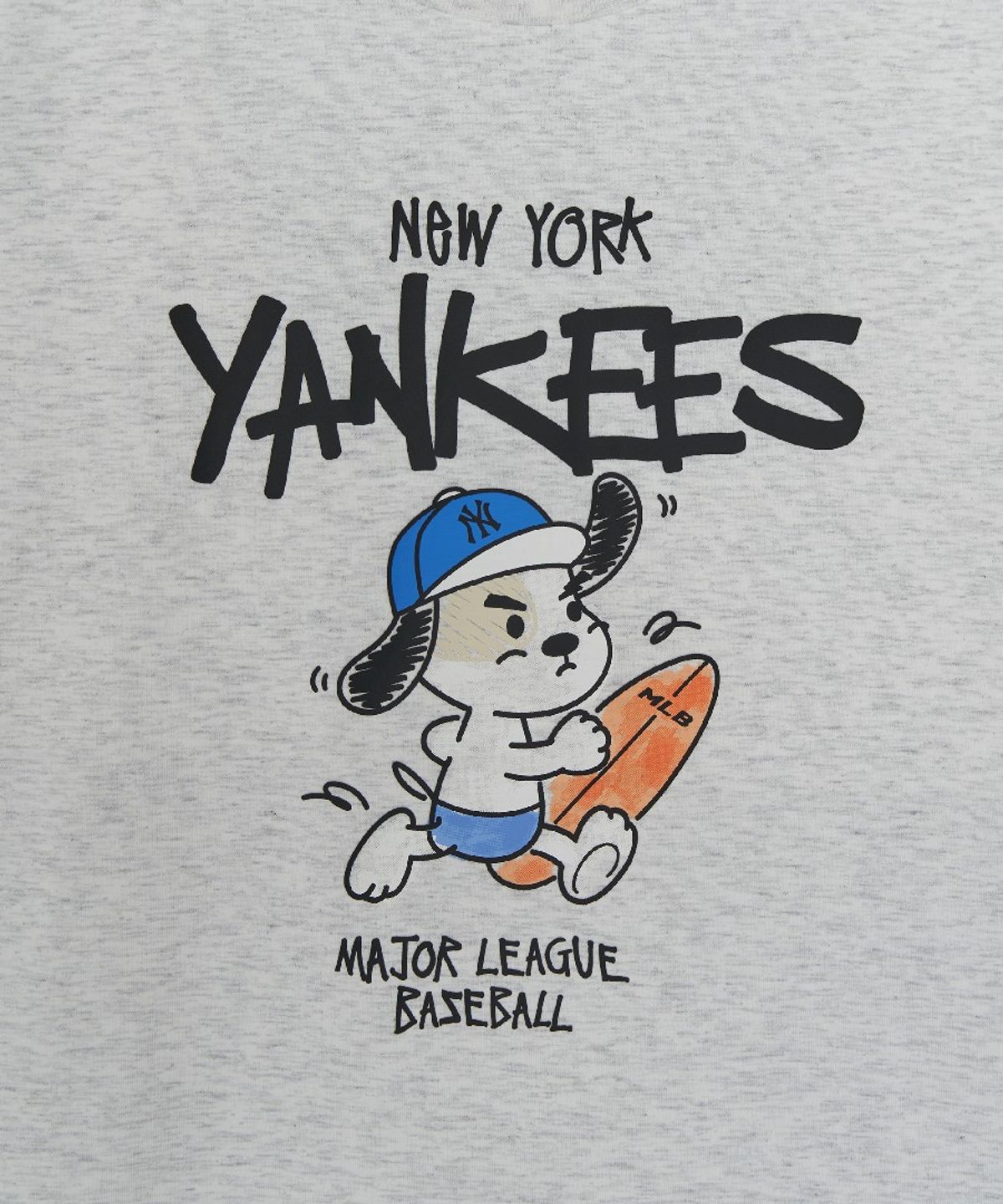 엠엘비 키즈(MLB KIDS) 스트릿 바크&바니 썸머 아트웍 티셔츠 NY (L.Melange Grey)